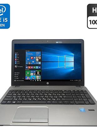 Ноутбук hp probook 450 g2 / 15.6" (1366x768) tn / intel core i5-5200u (2 (4) ядра по 2.2 - 2.7 ghz) / 8 gb ddr3 / 1000 gb hdd /