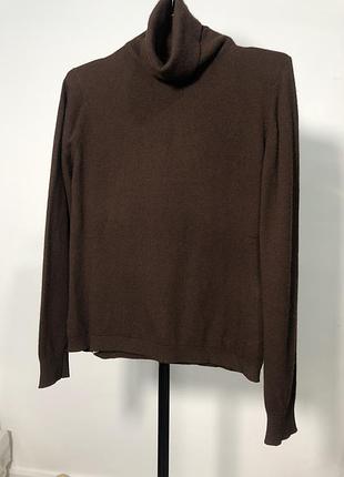 Джемпер жіночий класичний pure cashmere коричневий кашеміровий