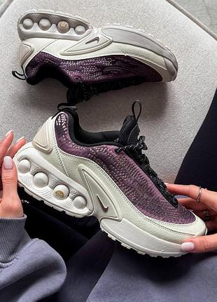 Стильні жіночі кросівки nike air max dn violet/beige