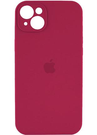 Чохол для смартфона silicone full case aa camera protect for apple iphone 14 35,maroon