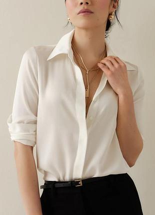 Атласна сатинова блуза massimo dutti