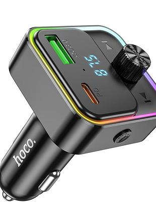 Азп з fm-модулятором hoco e81 fantasy pd30w+qc3.0 car bt fm transmitter black