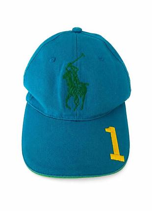 Оригінальна кепка polo ralph lauren fragrances big pony №1 блакитна