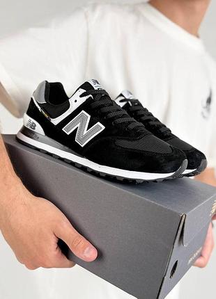 Чоловічі кросівки new balance 574 cordura black grey 3