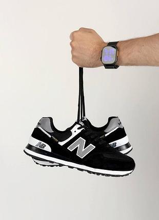 Чоловічі кросівки new balance 574 cordura black grey 4