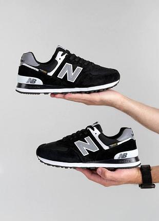Чоловічі кросівки new balance 574 cordura black grey 5