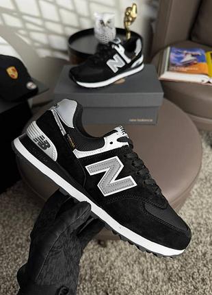 Чоловічі кросівки new balance 574 cordura black grey 7