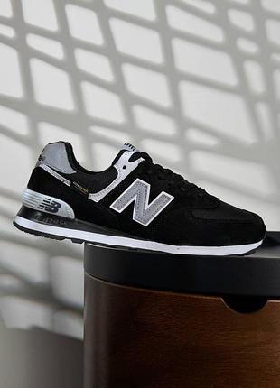 Чоловічі кросівки new balance 574 cordura black grey 8