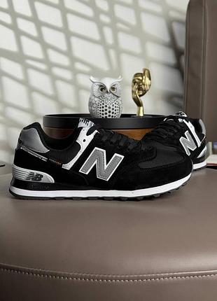 Чоловічі кросівки new balance 574 cordura black grey 9