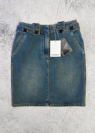 Джинсовая юбка givenchy оригинал (34 р.xs) yves saint laurent balmain