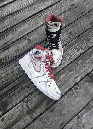 Кроссовки jordan. jordan 1 retro. jordan. кроссовки 42.5 размер. высокие кроссовки. кожаные кроссовки. кроссовки