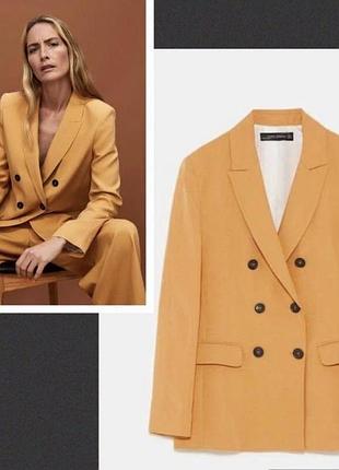Льняний жакет жіночий піджак zara xs