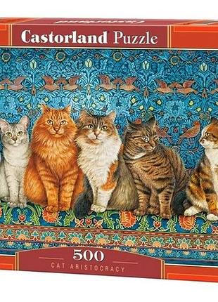 Пазли castorland 500 елементів "шляхетні кішки"