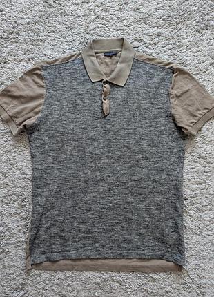 Шикарне комбіноване поло від lanvin, перед вовна, спина та все решта котон size s/м, стан ідеальний, плечі 44 підпахви 51 довжина 67