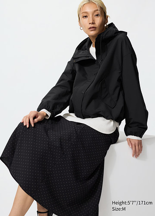 Короткая парка из хлопковой смеси uniqlo