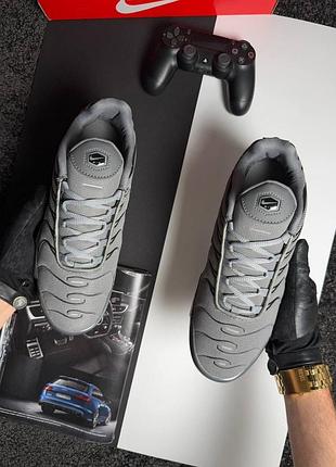 Чоловічі кросівки nike air max plus tn grey white 2