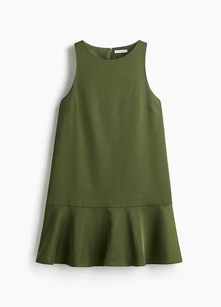 Сукня h&m хакі з лляної колекції
