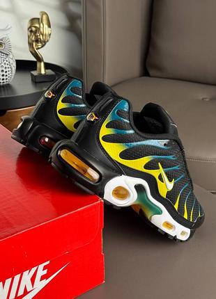 Мужские кроссовки nike air max plus tn black teal yellow 4