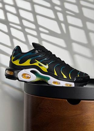 Мужские кроссовки nike air max plus tn black teal yellow 7