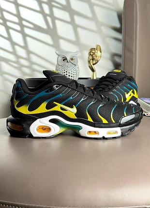 Мужские кроссовки nike air max plus tn black teal yellow 9