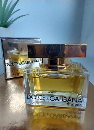 Dolce & gabbana the one women миниатюра 5мл