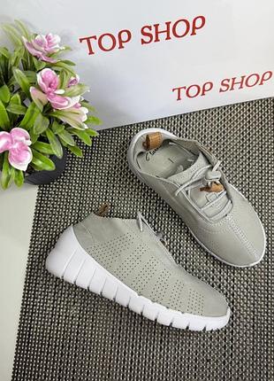 Оригинальные кроссовки кожаные clarks