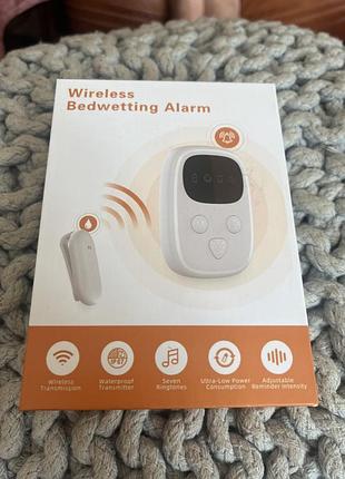 Бездротовий будильник від нічного нетримання сечі (bedwetting alarm) від бренду ovevve, який має 7 мелодій та водонепроникний датчик.