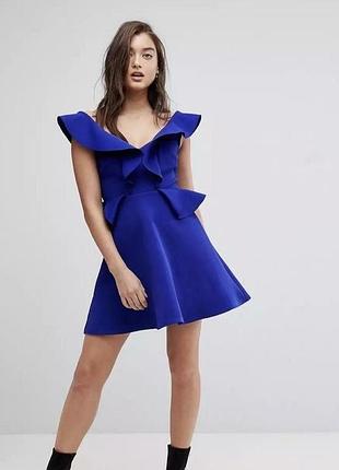 Новое мини платье river island цвета индиго