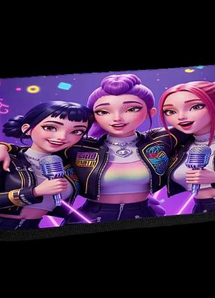Детский нейлоновый школьный пенал кейпоп охотники на демонов kpop demon hunters 006