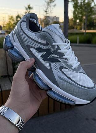 Мужские кроссовки new balance abzorb 2000 нью баланс серые для повседневной носки