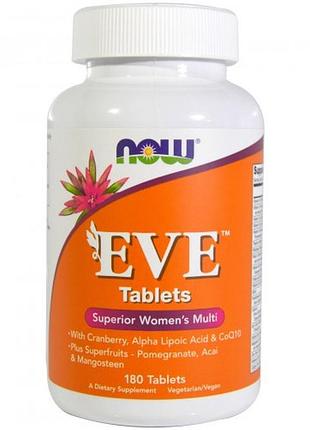 Витамины для женщин now foods eve 180 таблеток (546201)