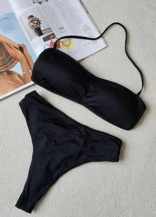 Черный раздельный купальник tezenis