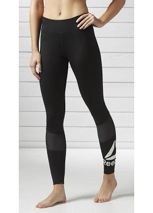 Лосины wor big logo tights reebok