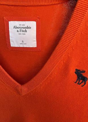 Жіночий бавовняний светр abercrombie & fitch new york,в помаранчевому кольорі.розмір s.в гарному стані.