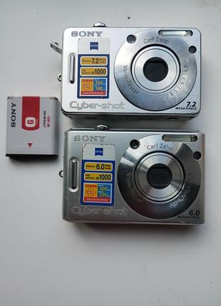 Фотокамери sony w70,sony w30,полу робочий стан,флешкартп memory stick 2 gb
