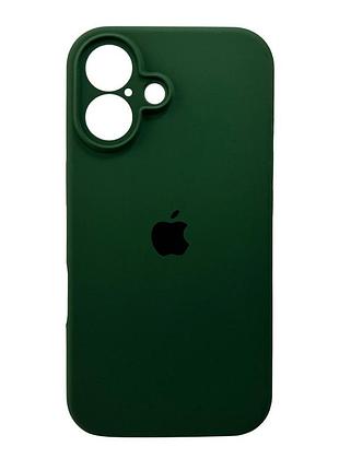 Чохол для смартфона silicone full case aa camera protect for apple iphone 16 40, atrovirens