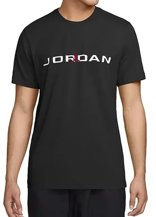 Мужская футболка nike jordan air черная l ib7353-010 original Ausa 100% хлопок