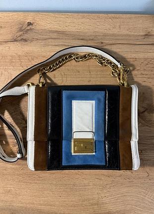 Fendi embossed kan u bag in multi