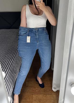 18 розмір нові з біркою базові джинси скінні skinny стрейчеві висока посадка батал завужені