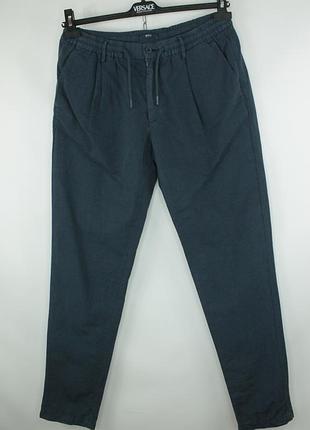 Легкі лляні штани boggi milano drawstring cotton linen trousers pants