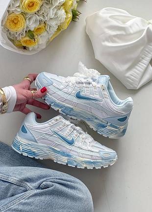 Стильные женские кроссовки nike p-6000 rideliner blue