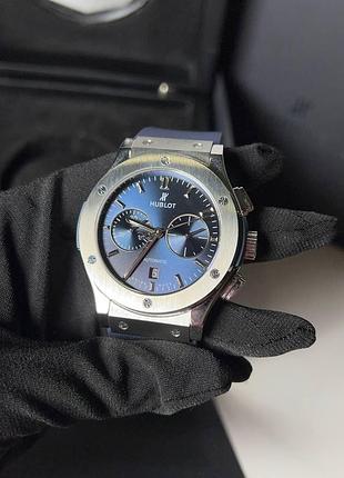Годинник hublot classic fusion 42 мм синій циферблат кварцовий (541.nx.7170.rx)