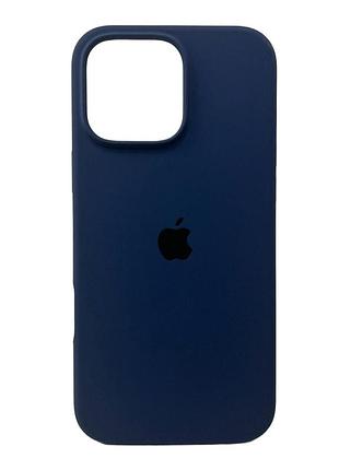 Чохол для смартфона silicone full case aa open cam for apple iphone 16 pro max 7,dark blue