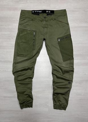 G-star raw cargo брендові чоловічі джинси зелені функціональні штани карго джогери оригінал