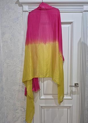 Накидка шаль из натурального шелка