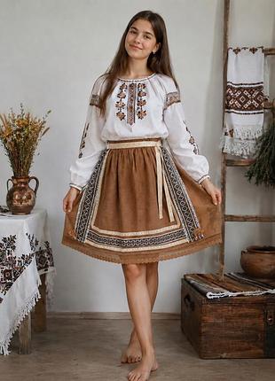 Плахта для дівчини з льону