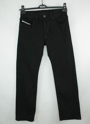 Плотные прямые джинсы diesel larkee-x straight fit black denim jeans men's