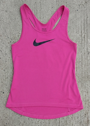 Винтаж розовая майка nike pro big logo