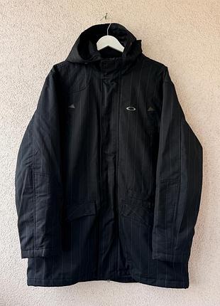 Подовжена куртка-парка oakley pinstripe tech jacket (y2k / gorpcore)