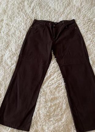 Шоколадні широкі джинси lc waikiki | нові | 46 розмір (xl–xxl)